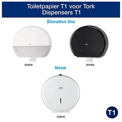 Toiletpapier Tork T1 Universal jumbo 1-laags 500m wit 110162 Toiletpapier Tork T1 Universal jumbo 1-laags 500m wit 110162