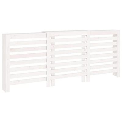 VidaXL Radiatorombouw 210x21x85 cm massief grenenhout wit