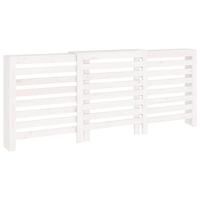 VidaXL Radiatorombouw 210x21x85 cm massief grenenhout wit - thumbnail