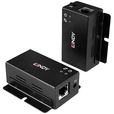 LINDY 2 Port USB 2.0 Cat.6 Extender USB-extender USB-A 2.0 Via netwerkkabel RJ45 50 m