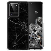 Samsung Galaxy S20 Ultra Gripcase Marmer Zwart - Origineel Cadeau Vader - thumbnail