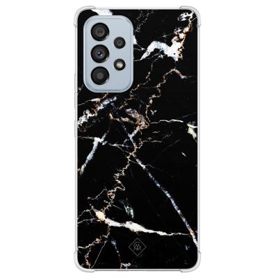 Samsung Galaxy A53 shockproof hoesje - Marmer zwart