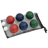 8-delige Jeu de boules ballenset en draagtas massief grenenhout - thumbnail