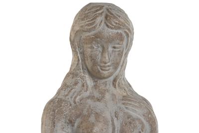 Decoratieve figuren Home ESPRIT Grijs Vrouw Romantiek Verouderde afwerking 17 x 17 x 61 cm