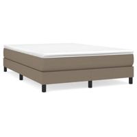 Boxspring met matras stof taupe 140x200 cm - thumbnail