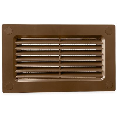 Kunststof Gevelklep (buiten Toepassing) Voor Kanaal 120 X 60mm - Bruin