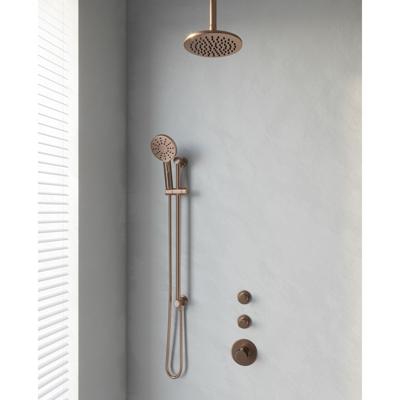 Thermostatisch Inbouwdoucheset Brauer Copper 20 cm Hoofddouche Plafondarm 3 Standen Handdouche op Glijstang Koper Brauer Thermostatisch Inbouwdoucheset Brauer Copper 20 cm Hoofddouche Plafondarm 3 Standen Handdouche op Glijstang Koper Brauer
