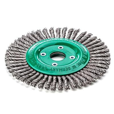 Lessmann Ronde borstel | gat d. 125 mm draaddikte 0,5 mm | RVS 6 mm | 15.000 omw/min | 1 stuk - 473801EZ 473801EZ