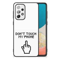 Samsung Galaxy A73 | Telefoon Hoesje | Finger Don&apos;t Touch My Phone - thumbnail