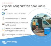 Victron Energy MultiPlus C 24/3000/70-16 Netomvormer 3000 W 24 V/DC - 230 V/AC Geïntegreerde laadregelaar - thumbnail