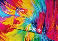 Colorful Paint Swirl Puzzel 1000 Stukjes - thumbnail