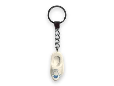 Nijntje sleutelhanger klomp 4cm wit/blau