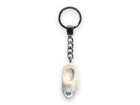Nijntje sleutelhanger klomp 4cm wit/blau - thumbnail