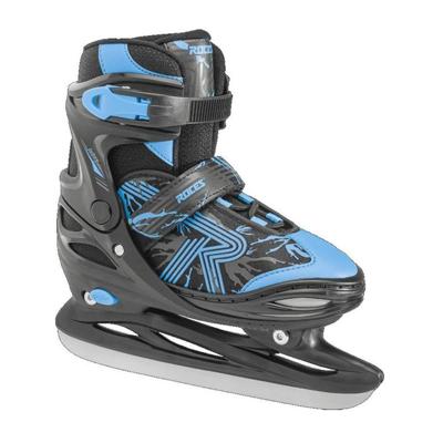 Roces - jokey ice 3.0 - ijshockeyschaatsen - schaatsen kinderen - zwart blauw - verstelbaar 4 maten & comfort warmvoering - maat 30-33