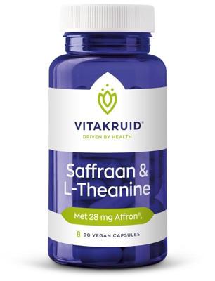 Vitakruid Saffraan 28 mg (Affron®) & L-Theanine Groene Thee 90 Vitakruid Saffraan 28 mg (Affron®) & L-Theanine Groene Thee 90