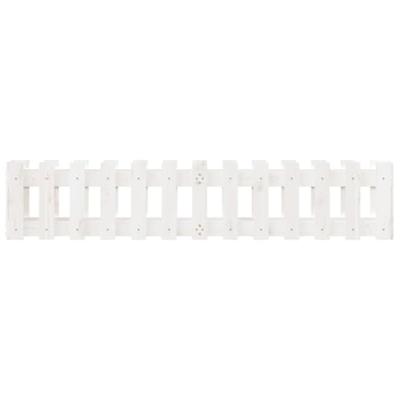 VidaXL Plantenbak verhoogd hekontwerp 150x30x30 cm grenenhout wit