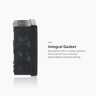 Kabeldoos zwart AP9/M IP55 ABB voor muur en plafond