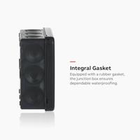 Kabeldoos zwart AP9/M IP55 ABB voor muur en plafond - thumbnail