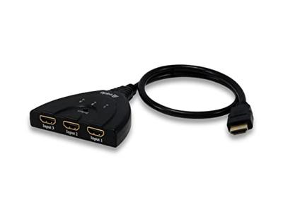 Equip 332703 3x1 hdmi switch, 1920 x 1080 pixels, full hd, black