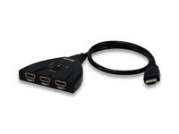 Equip 332703 3x1 hdmi switch, 1920 x 1080 pixels, full hd, black - thumbnail