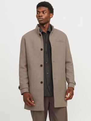 Jack & Jones Jjemelton Wool Blend Coat Sn Winterjassen Greige