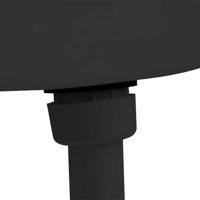 VidaXL Toiletstortbak met watertoevoer onderin 3/6 l zwart - thumbnail