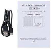 Reflexion TRA23i/WH Internetradio Internet, DAB+, DAB, VHF (FM) Bluetooth, Internetradio, DAB+, FM Oplaadbaar Wit - thumbnail