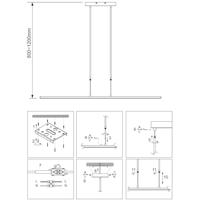 Steinhauer XXL led hanglampBande rvs - 3320ST - thumbnail