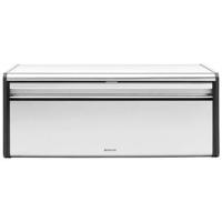 Brabantia broodtrommel met klepdeksel matt steel - thumbnail