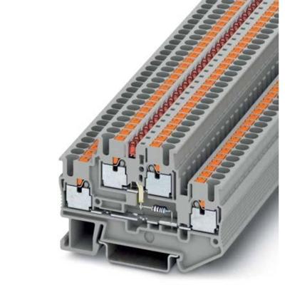 Phoenix Contact 3211469 Doorgangsserieklem 5.2 mm Snelaansluiting Grijs 50 stuk(s)