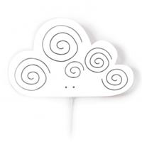 Roommate wandlamp Cloud junior 20,5 x 33 cm E14 staal 7W wit - thumbnail