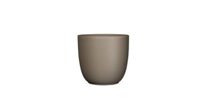 Bloempot Pot rond es/9 tusca 9 x 10 cm taupe mat Mica - Mica decorations