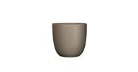 Bloempot Pot rond es/9 tusca 9 x 10 cm taupe mat Mica - Mica decorations - thumbnail
