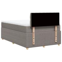 Boxspring met matras stof taupe 120x200 cm - thumbnail