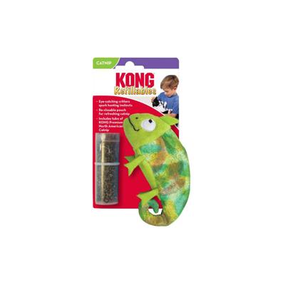 KONG KAMELEON MET CATNIP HERVULBAAR 6,5X11,5X2,5 CM