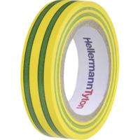 PVC-isolatieband groengeel 15 mm, 10 meter UV-bestendig zelfdovend IEC 60454-2 - thumbnail