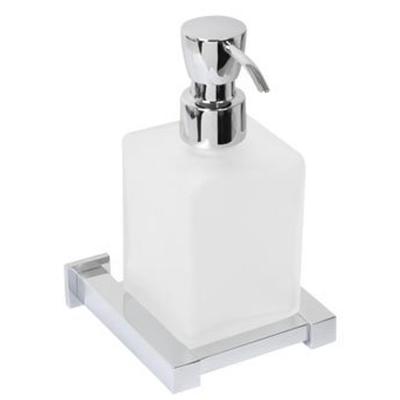 Zeepdispenser Plieger Cube Matglas Inox Zeepdispenser Plieger Cube Matglas Inox