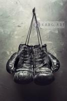 afbeelding op acrylglas - Oude bokshandschoenen - thumbnail