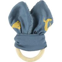 Trixie bijtring Whippy Weasel junior 17 cm katoen blauw/geel - thumbnail