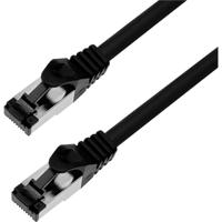BKL Electronic 144006 RJ45 Netwerkkabel, patchkabel CAT 8.1 S/FTP 10 m Zwart Halogeenvrij 1 stuk(s) - thumbnail