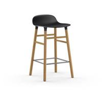 Normann Copenhagen Form Barkruk Low 65 cm - Eiken - Zwart - thumbnail