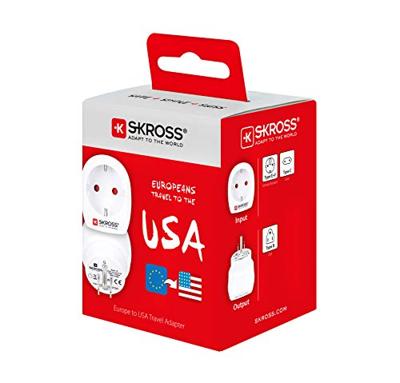 Reisadapter Europa-naar-USA Geaard