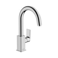 Hansgrohe Wastafelmengkraan Vernis Blend 210 Eengreeps Met Trekwaste En Draaibare Uitloop Vierkant Chroom - thumbnail
