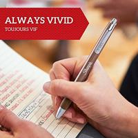 Sharpie S-gel roller, medium punt, zwarte inkt, blister van 2 stuks in metallic kleuren met 2 vullingen - thumbnail