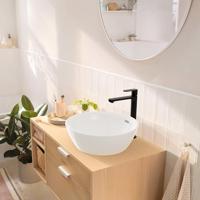 Hansgrohe Rebris S 1-gats highriser wastafelkraan 240 coolstart m. waste mat zwart 72580670 - thumbnail