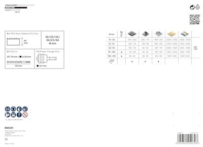 Bosch Accessories 2608594435 2608594435 Gatenzaagset 20 mm, 25 mm, 32 mm, 38 mm, 51 mm, 64 mm 1 stuk(s)