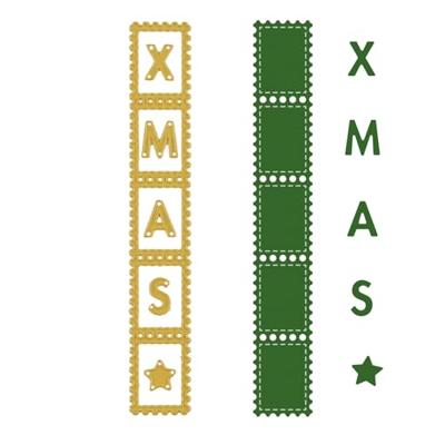 Vaessen Creative • snijmallen postzegelstrip 6st.