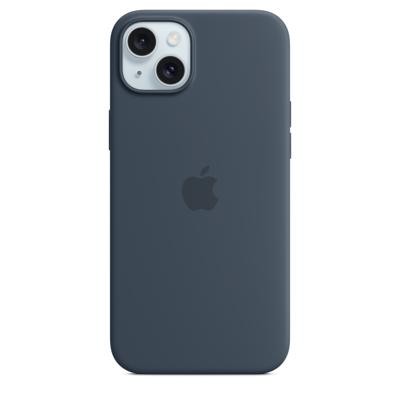 MT123ZM/A Apple Silicone Case with MagSafe iPhone 15 Plus Storm Blue