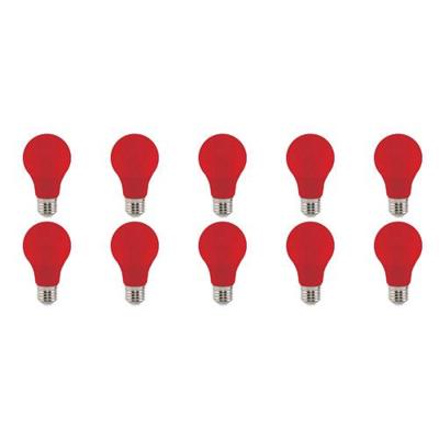 LED Lampen Set 10 Stuks - Specta Rood - E27 Fitting 3W