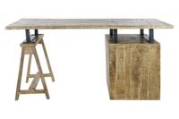 Bureau DKD Home Decor 160 x 80 x 75 cm Metaal Mangohout - thumbnail